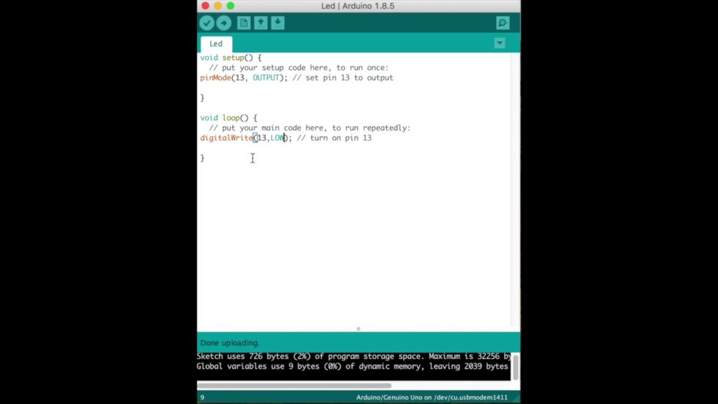 delay in arduino