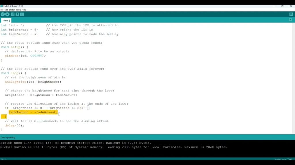 How to Fade a LED using Arduino - Arduino Tutorials