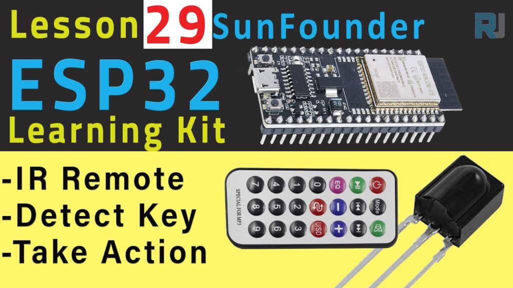 Arduino Tutorial 29 - Reading IR remote key press with ESP32| SunFounder's ESP32 IoT Learnig kit